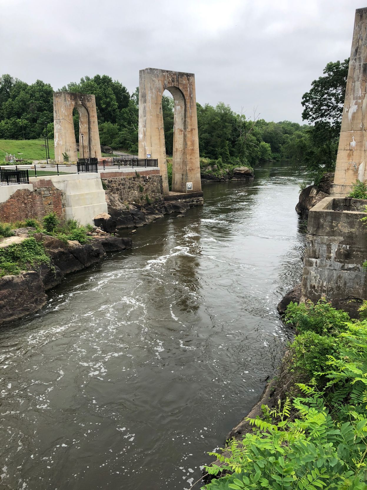 Bridge remains on the Appomattox River